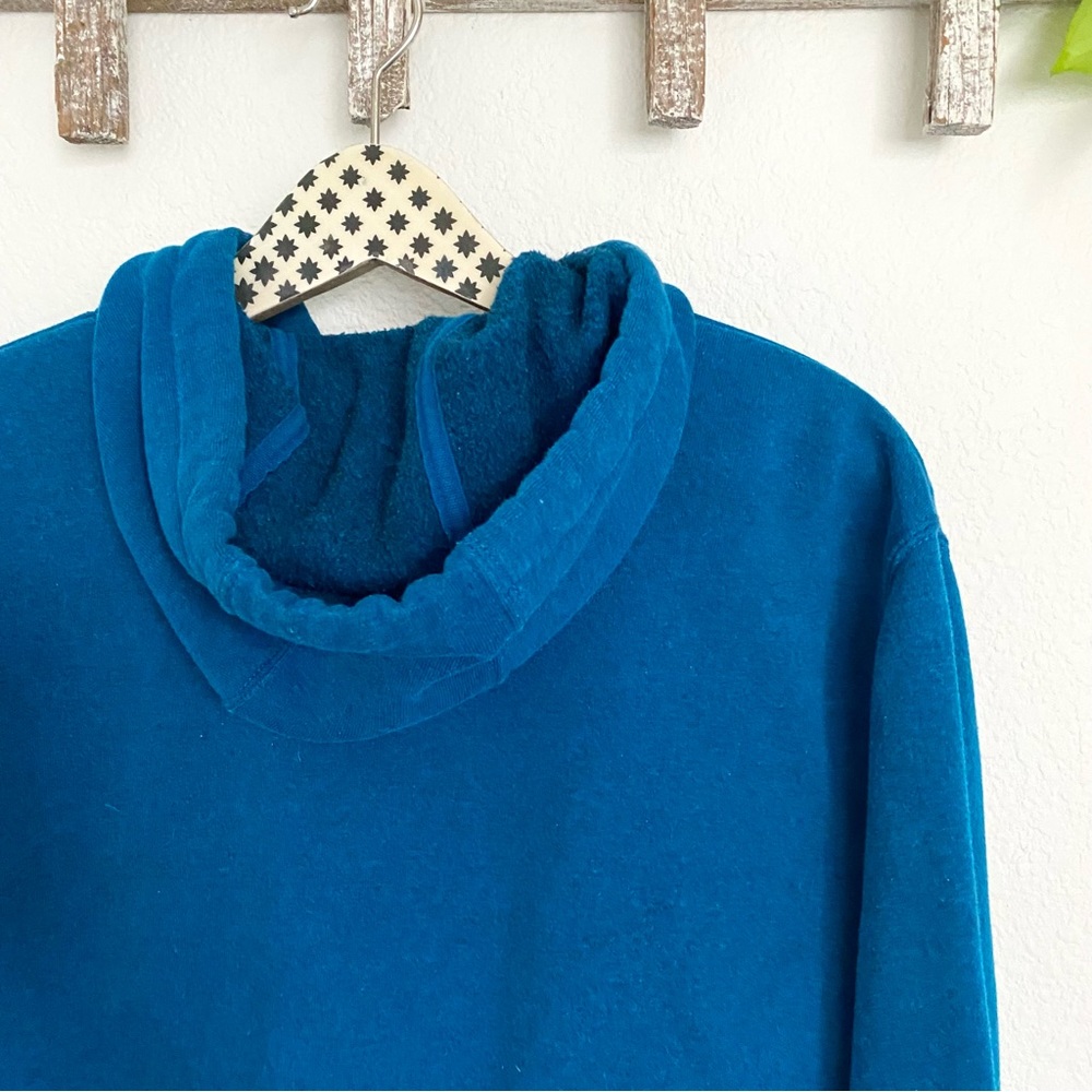Carhartt Men’s or Unisex Small Blue Logo Oversized Loose Fit Hooded Sweatshirt - Picture 8 of 10